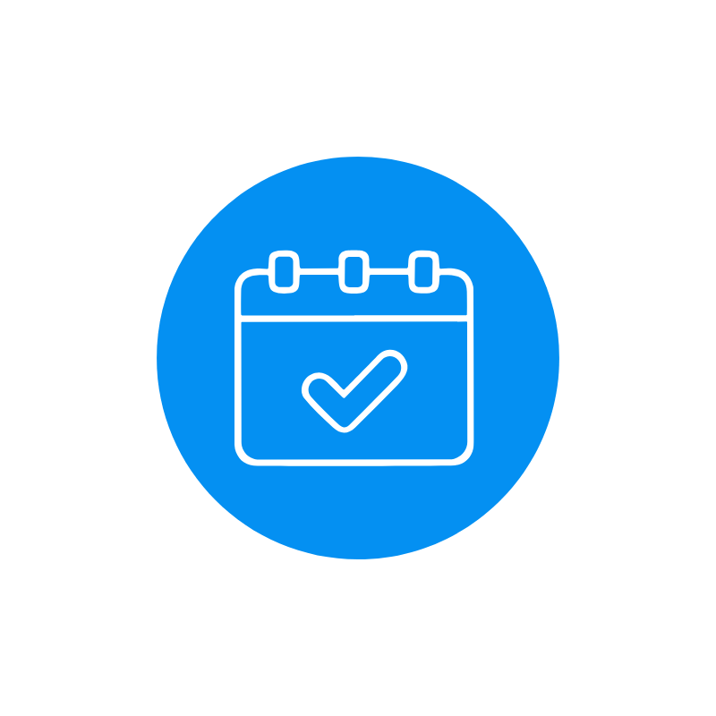 calendar check mark icon